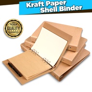 Kraft Paper Shell 6 Holes Binder A6 & 4 Holes A4 Size