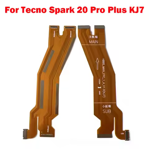 For Tecno Spark 20 Pro Plus KJ7 Main Board Connector USB Board LCD Display Flex Cable Repair Parts