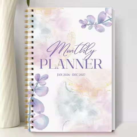 2026-2027 A5 Weekly & Monthly Planner – Jan 2026 to Dec 2027 Spiral Organizer with Calendar & Notes,