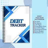 A5 Debt Tracker Booklet Notebook