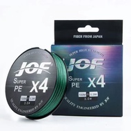【จัดส่ง 2 วัน】1000M JOF PE สายเบ็ดตกปลา PE4 PE8 PE9สายถัก 4 เส้น ยาว 1000 เมตร แรงม้าสูง X4 X8 X9 10