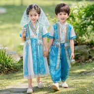 Children's Tsuba Suit Boys Girls Performance Costume New Performance Costume Thailand Cambodia Malay