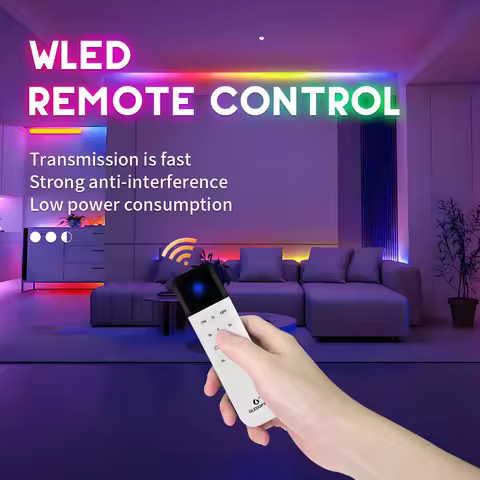 GLEDOPTO WLED Remote Control ESP Now 7 Group Preset Scenes 2.4GHz WiFi Wireless 50M Distance On OFF 