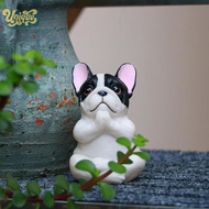 (Unique) Meditation Dog Statue Dog Statue For Car Decoration Zen Yoga Dog Figurine Meditation Pug St