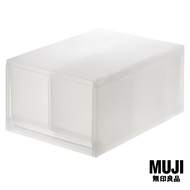 มูจิ กล่องเก็บของโพลีโพรพิลีน - MUJI PP Storage Case / Deep / 2 Drawers (W26 × D37 × H17.5 cm)
