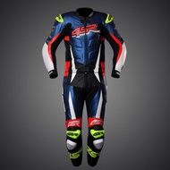 Motorbike 4SR two-piece Racing suit RR Evo III Pearl Blue