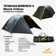 TENDA 4-Person Double Layer Tent | Dome Tent capacity 4 | Camping Tent | Borneo Tent