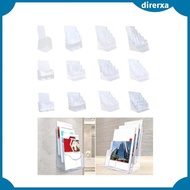 [Direrxa] Acrylic Brochure Holder Brochure Display Stand for Magazines Booklets School