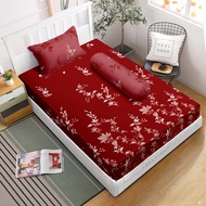 Lady Rose - Sprei Single 90x200 Tinggi 20 - Carmine