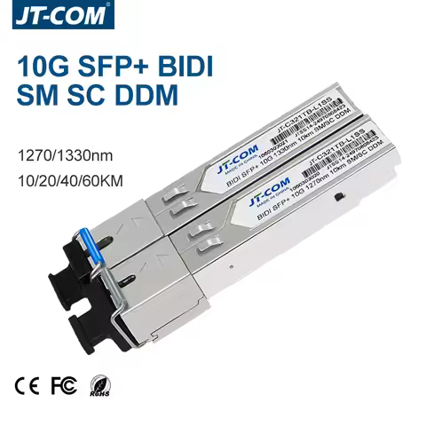10G SC SFP Module BIDI SFP+ Fiber Optic Transceiver 1270nm/1330nm 10KM-60KM Single SC Compatible wit