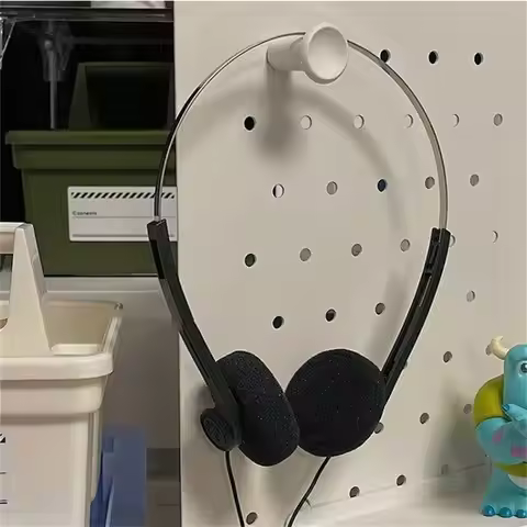 Fashion Over Ear Underwire Headphone Vintage Wired Retro Feelings Headphone 3.5mm 80s 90s Photo Prop