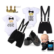 Happy Birthday Outfit for Baby Infant Terno 1 2 Year Old Christening Clothes for Baby Boy Baptismal 
