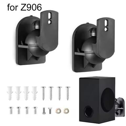 1 Set Speaker Wall Mount Bracket Sound Stand for Logitech Z906 Speaker Adjustable Wall Bracket Audio