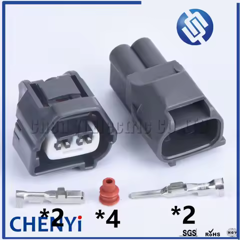 2 Sets 2 Pin 1JZ-GTE 2JZ-GTE Automotive Connector 90980-10947 Crankshaft position sensor plug 7283-7