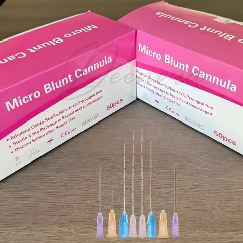 Blunt Cannula 22G 25G 27G 50/70 High Flexible Disposable Sterile Blunt Tip Microcannula Needle New U