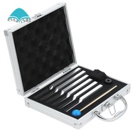 Set of 6 Tuning Fork  (UT 396Hz, RE 417Hz, MI 528Hz, SOL 639HZ, FA741HZ, LA 852HZ) Silver Aluminum A
