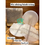 Dĩa nhúng bánh tráng khay nhúng bánh tráng cuốn gỏi tiện lợi
