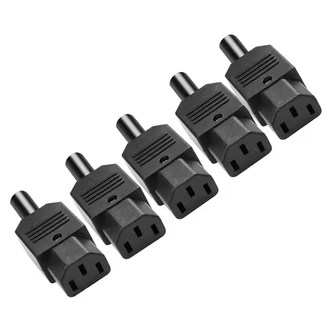 5PCS IEC C13 Power Plug Connector C13 Female Plug Power Adapter Connector 3 Pin Power Socket 250V 10