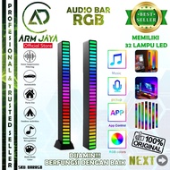 Lampu LED RGB Bar Strip Indicator Control Sound Musik Audio Spectrum Indikator Rhythm Suara