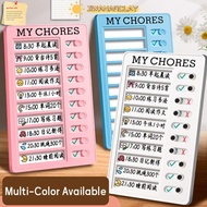 JIWANARCLAY My Chores Checklist, Self-discipline Reusable Daily Planner Memo,  Plastic Detachable My
