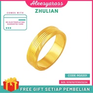 [RG5201] Cincin Belah Rotan ZHULIAN Gold Plated Ring Jewellery Cincin Zhulian Original Zhulian Ring
