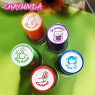 CHAYUMDA 5Pcs Teacher Seal Stamp, Praise Set Award Spanish Seal, Portable Cute Animals Durable Encou