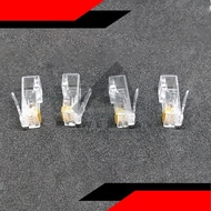 4pcs RJ45 Connectors cat5 cat5e cat6 ethernet connector internet connector eight pin 8pin lan wire