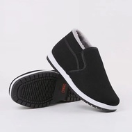 [Stock] Cotton-Padded Cloth Shoes Winter Cotton Boots Thickened Ugg Slip-on Thermal Thicker Cotton-P