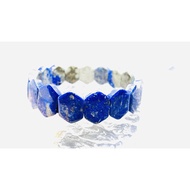 [Yuansheng Crystal] (A319) Lapis Lazuli Width 1.6 Thickness 0.5 Hand Row Hand Circumference 17 Jewel