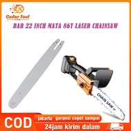 Guide Bar Chainsaw 22 inch Laser Untuk Mesin Gergaji Kayu Dan .325 Rantai Potong Chainsaw Bar senso kecil 22 inchi chainsaw 22 inch