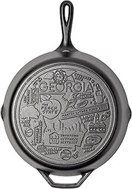 Lodge 12 Inch Cast Iron Skillet – Pre-Seasoned Frying Pan with Teardrop Handle – Oven, Stovetop, Gri