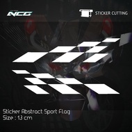 Sport Racing Flag Stickers Abstract Flag Stickers for Motorcycles