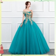 Navy Blue Bridesmaid Ball Gown Red Golden Yellow Emcee MAXI Dress Gaun Malam Pengantin Panjang Pakai