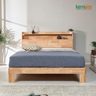 [Chemiere] Make Rubber Wood Queen Bed Frame (Head Storage Type) KFR-303Q