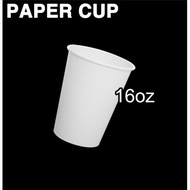 ▤ ✻ ▬ 50pcs. Paper Cup white disposable  (22oz, 16oz, 12oz, 8oz, 6.5oz, 5oz, 4oz, 3oz, 2.5oz)