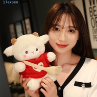 EXPEN Little Sheep Plush Toy Stuffed Animal Toy Crossbody Bag Lovely Wears Clothes Sheep Plushie Dol