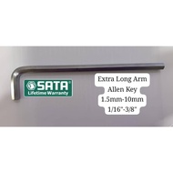 SATA 100% ORI 80304A-80316A EXTRA LONG HEX ALLEN KEY 1.5MM-10MM / 80401-80412 INCHES 1/16"-3/8"