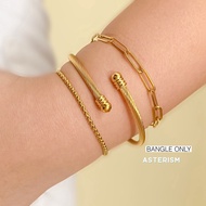 COD ✦ Asterism ✦ Astra Slim Open Cord Bangle in Gold Stainless Steel (bangle only) asterism.ph