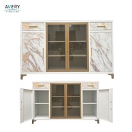 Avery - HST 4P - Buffet Consul 4 Pintu Besi / Meja TV / Meja Multifungsi