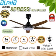 ALPHA Cosa - XPRESS 54 Inch LED Ceiling Fan with 5 Blades (4 Speed Remote)