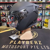 TRAX TG263E MATT BLACK HELMET