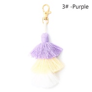 Tassel Rumbai Susun Hiasan Gantungan Kunci Tas Bohemian Style Bag Charm Tassel Macrame Keychain