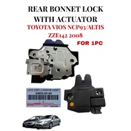 Toyota Vios NCP93 2008-2010 / Altis ZZE142 2008 Rear Bonnet Lock With Actuator 3 PIN 64600-06140 1Pc