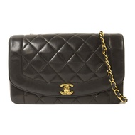 CHANEL 羊皮皮革Diana金扣鏈帶肩背袋