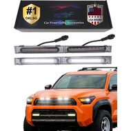 LED Front Grill Lights for Toyota 4Runner 2025 2026 SR5 Accessories, White | 6th Gen 4Runner Raptor 