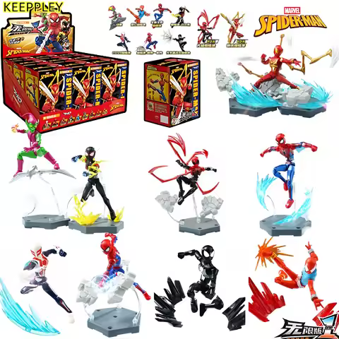 KEEPPLEY Marvel Spider Man Unlimited Edition Building Blocks Multi Universe Spider Man Assembly Buil