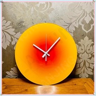 Klein Blue Tide Clock Internet Celebrity Ins Light Luxury Silent Glass Clock Niche Sunset Clock