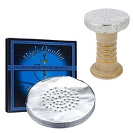 50/100pcs Hookah Tinfoil with Hole 12cm Circular Shisha Perforated Tin Foil for Arab Hookah Bowls Na