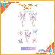 Tattoo stickers for women with 7 butterflies 11x18cm last for a few days hot trend 2024