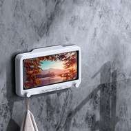 Mobile Phone Waterproof Box Bathroom Waterproof Case Support Touch Screen 360° Rotating Bracket Hold